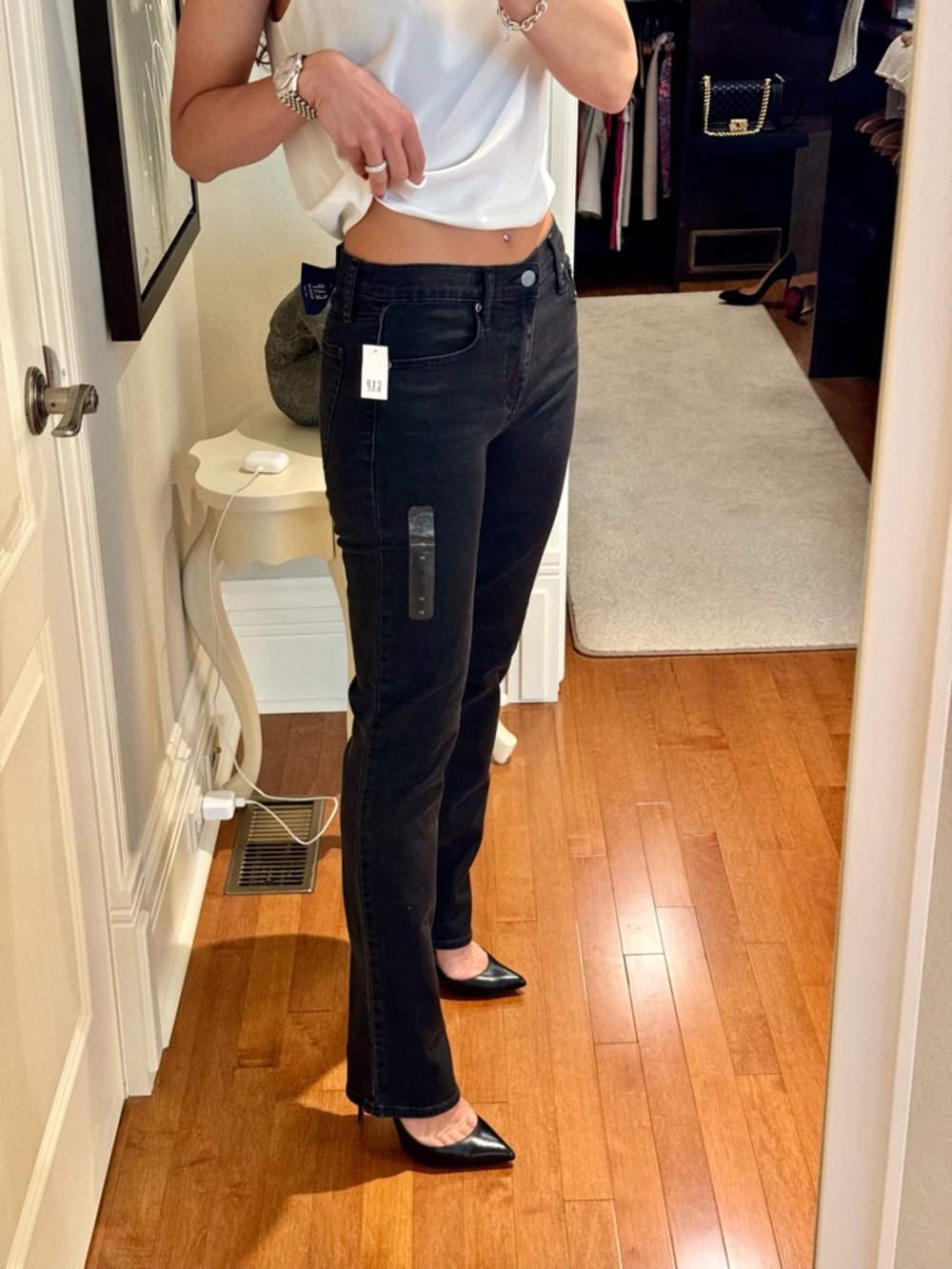 NWT❗️GAP Black Straight-Leg Jeans for Women
